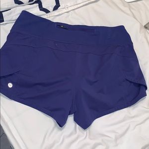 ROYAL BLUE LULULEMON SHORTS